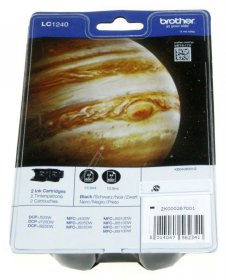 Brother Cartridge - Lc1240bkbp2dr Ink Cartridge Black 1 2k