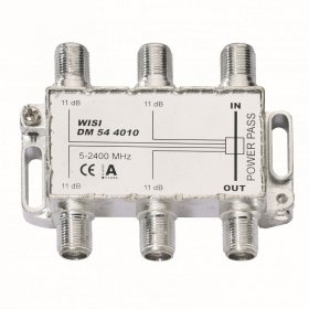 Wisi Aerial Distributor - Dm 54 A 4010 Abzweiger, 4-fach, 11-12,5...14 Db, 1 StÜck, 5...2400 Mhz