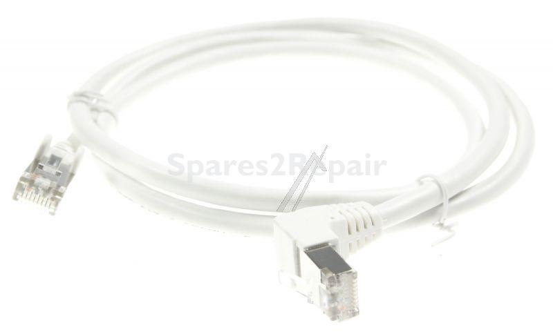 Cat6 Patch Cable - Patch Lead, Cat6, S-ftp, Rj45 Straight-angled, Wt, 1,0m