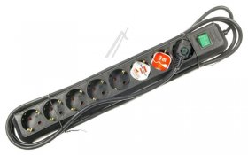 BRENNENSTUHL 8 Way Socket Outlet Switch ECO-LINE 8 WAY SOCKET OUTLET SWITCH, BLACK, 3M