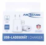 Ansmann Usb Power Supplies - Home Charger Hc105 1001-0112 Usb Charger-power Adapter + 1 Usb Connection 1a 5w