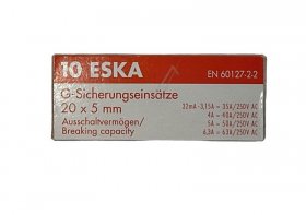 Eska Glass Fuse 5x20mm Fast Acting - 1 6a-f 520 619 Fuse 5x20 10pcs -rohs-