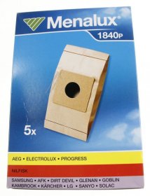 Vacuum Cleaner Bags - 1840p 9002561109 1840p Dust Bags X 5 [Electrolux Aeg]