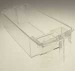Homa Refrigerator - Freezer Door Shelf - 2207500026 Water Door Rack