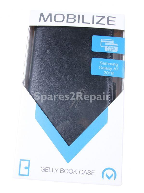 Mobilize Leather Bag Gsm - 24656 Mobilize Elite Gelly Wallet Book Case Samsung Galaxy A7 2018 Black
