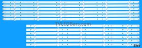Barz LED Backlight Array Philips 996592000939 65PUS6504/12 65PUS6554/12 65" TPT650J1-QUBN90.K REV:SD840A REV:SD840B REV:S98P1A LB65065 V1_00 + V0_00 12pcs