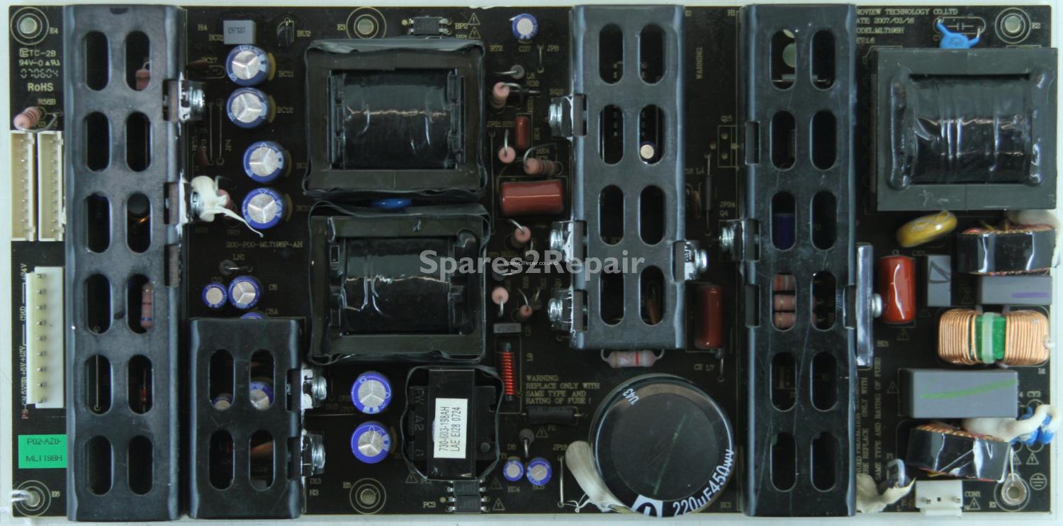 Bush IDLCD37TV16HD - PSU - MLT198H - REV:1.6 - 200-P00-MLT198P-AH - 860-AZ0-MLT198H