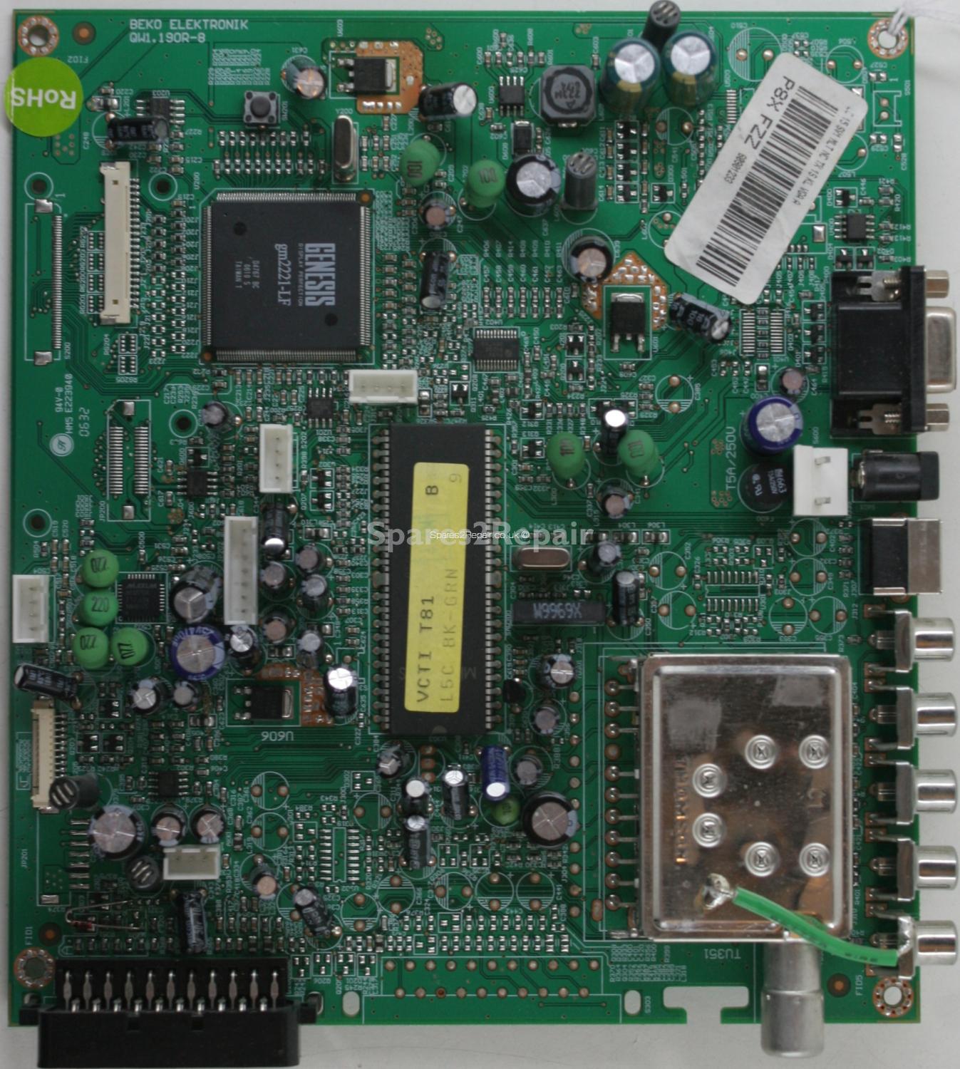 Bush LCD15TV005 - Main AV - QW1.190R-8 - P8X FZZ