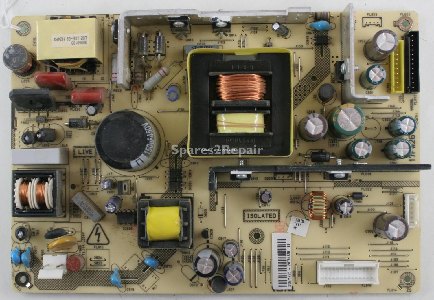 Bush LCD40883F1080P - PSU - 17PW26-5 V.3 - 250711 - 20571723