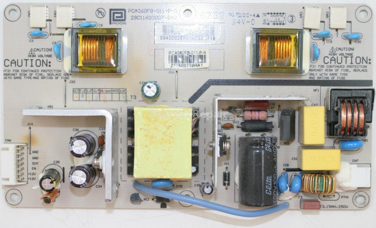 Bush L22T11W-A - PSU - PCA060FB-011-P-R - 29C11600007-RA2 - Z73500719RA1