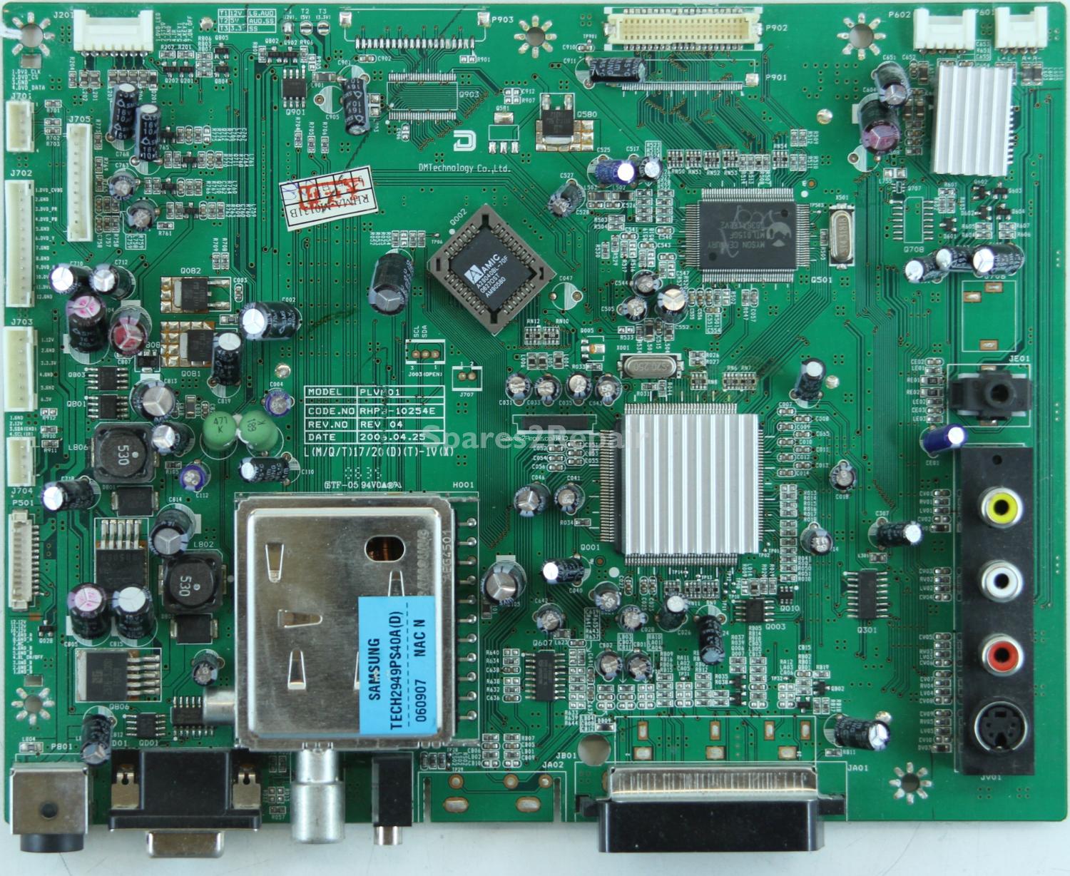 DMTECH LU20XT - Main AV - PLVM01 - RHPB-10254E - REV 04 - RHMA-M0131B