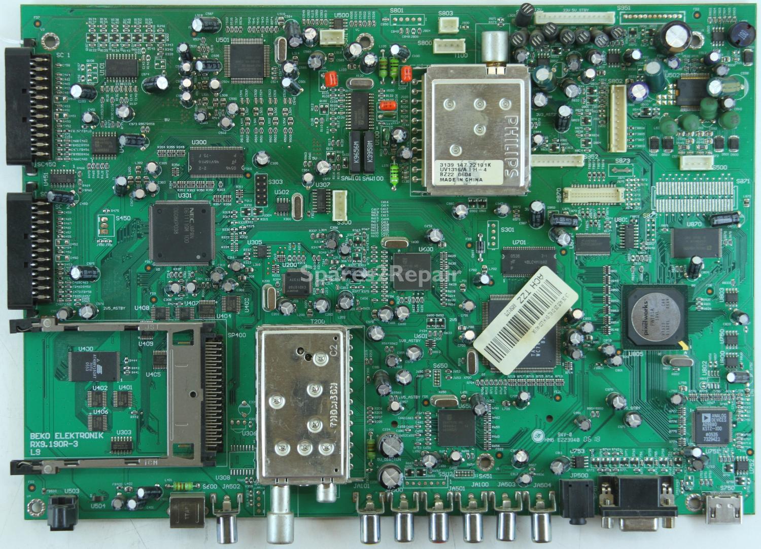 Grundig GULENAR32HDIB - Main AV - RX9.190R-3 - ACH TZZ