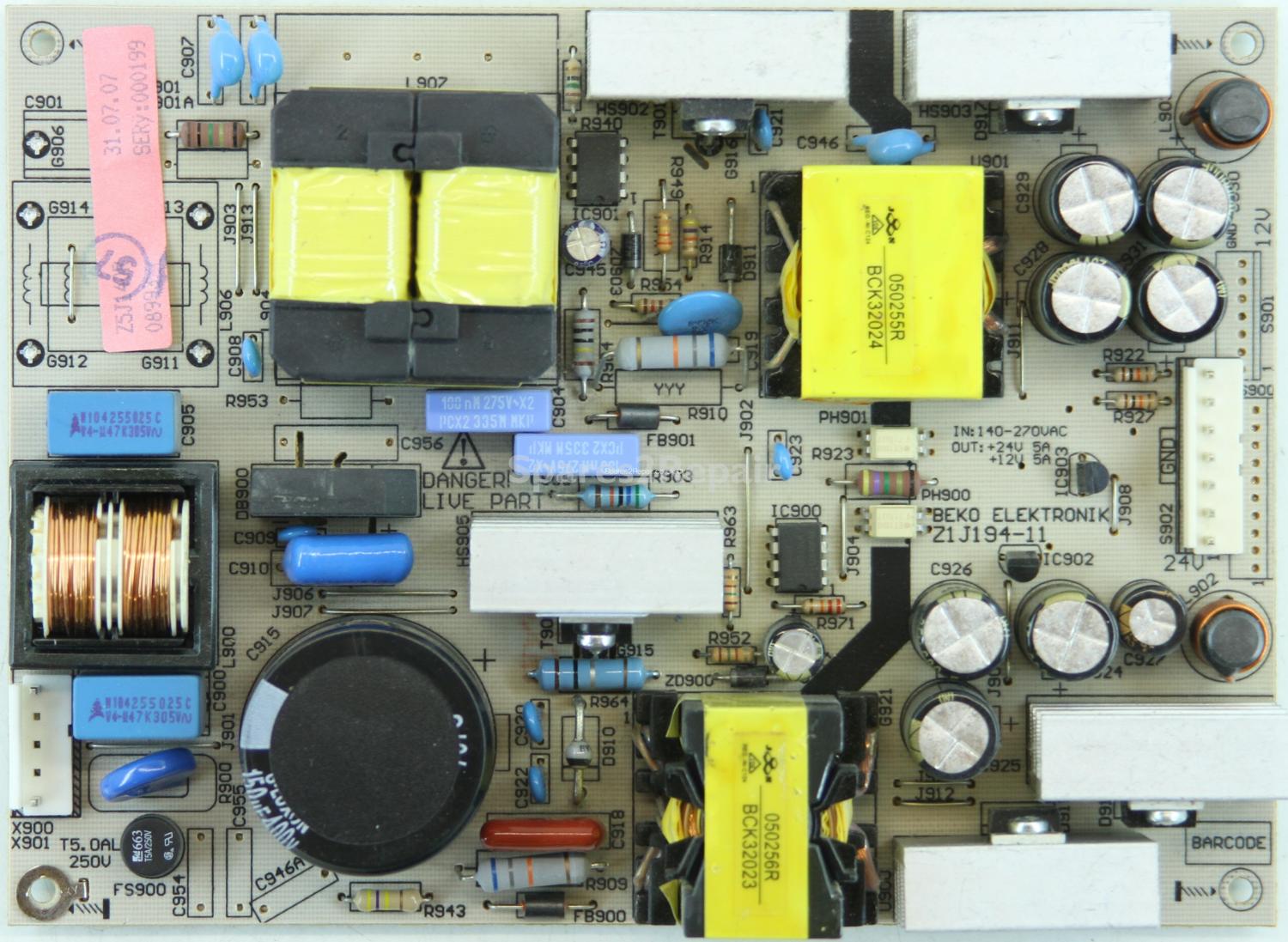Grundig GULENAR32HDIP - PSU - BEKO ELEKTRONIK - Z1J194-11 - Z5J140R