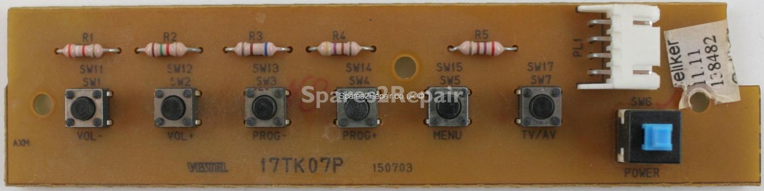 Hitachi 22LD4200UK - Buttons - 17TK07P - 150703