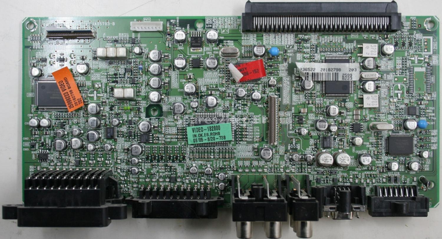 Hitachi 42PD7200 - Main AV - PW2 VIDEO-E PWB - JA05703-B - 25998