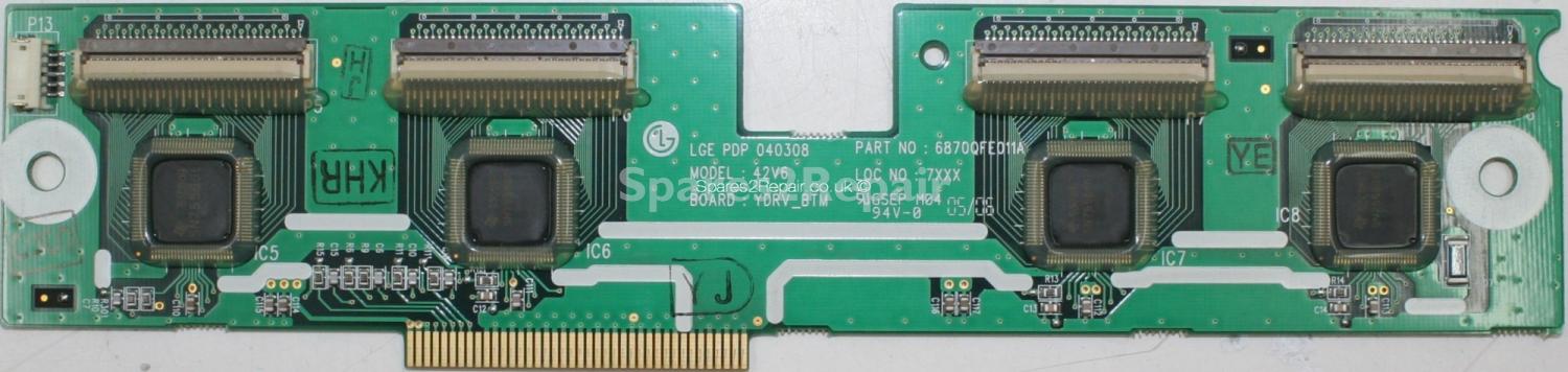 Hitachi 42PMA225EZ - DRV - 6871QDH067B - 6870QFE011A - PDP 040308 - 42V6 YDRV_BTM