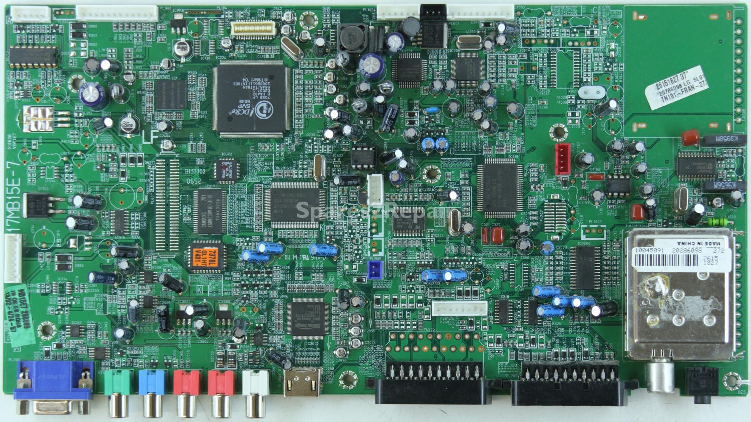 Hitachi 37LD8500 - Main AV - 17MB15E-7 - 010606 VER E7 - 20286098