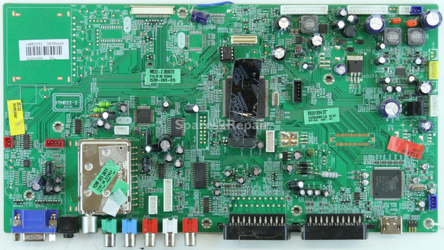 Hitachi 37LD8D20U - Main AV - 17MB22-2 - 021106 - 20356680