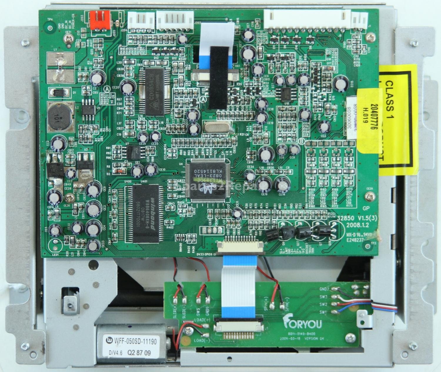 Hitachi L22DP03U - DVD Mech - B011-0149-B400 - VERSION 04 - 20407776 - 32850 V1.5(3)