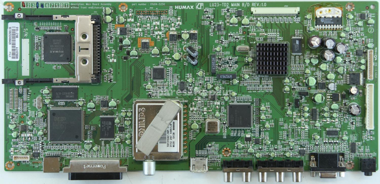 Humax LU23-TD2 - Main AV - 01004-5250 - LU23-TD2 MAIN B/D REV.:1.0