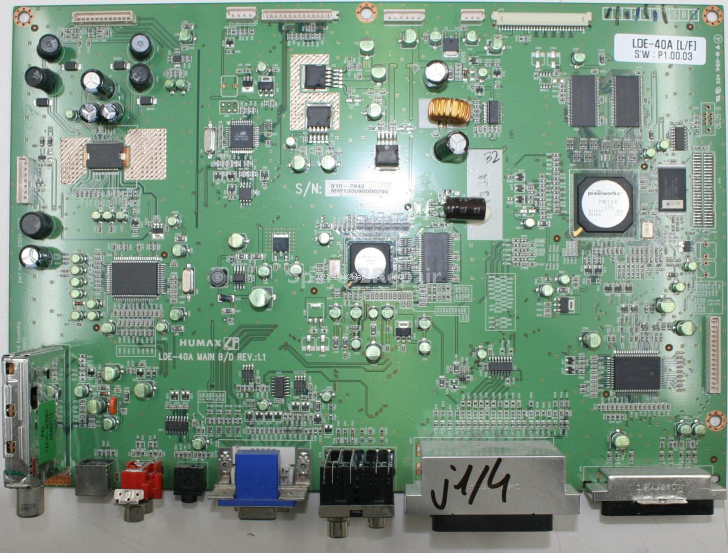 Humax LDE-40A - Main AV - LDE-40A MAIN BD - Rev 1.1 - 01004-3770
