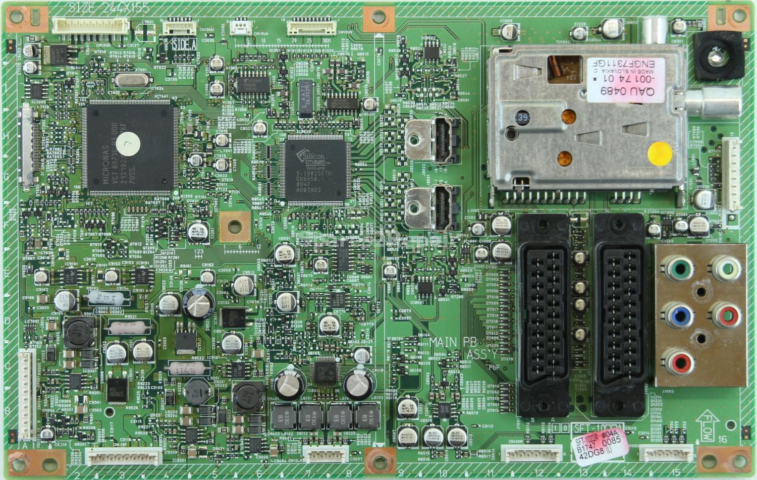 JVC LT-42DG8BJ - Main AV - SFT-1022A - GGB10063-001B - MAIN PB ASSY