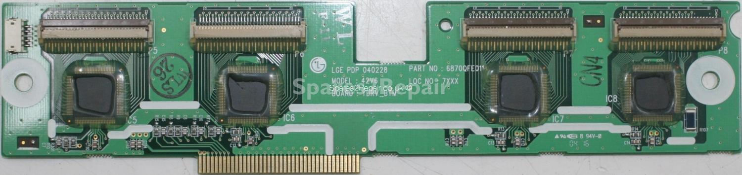 LG RZ-42PX11 - DRV - 6870QFE011A - 6871QDH067B - PDP 040228 - 42V6 YDRV_BTM