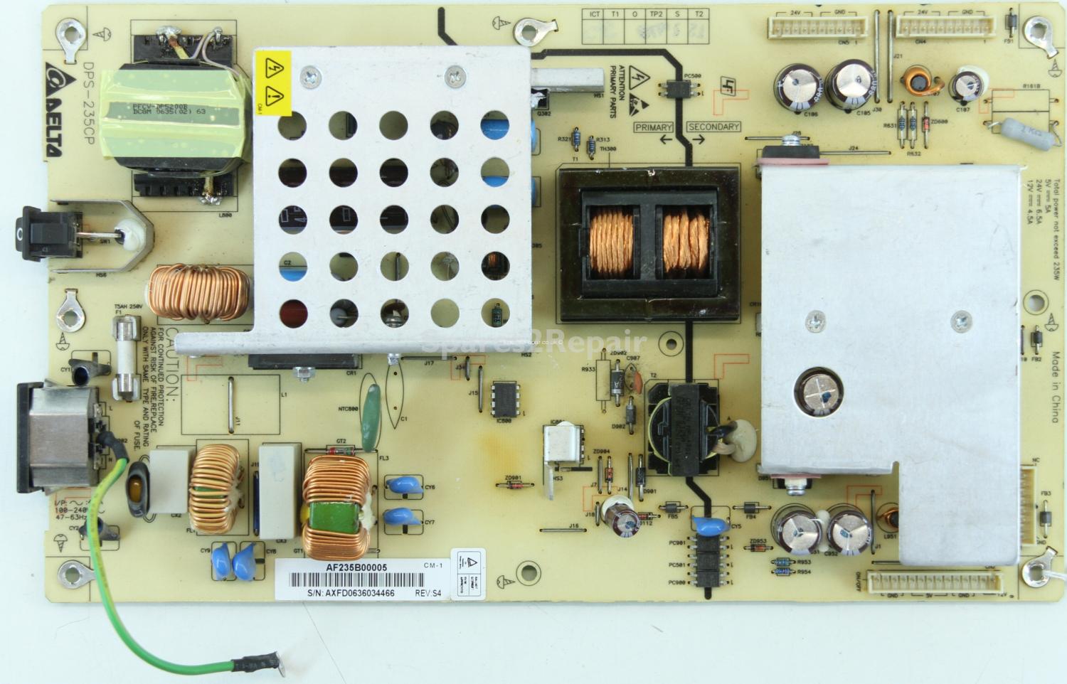 Matsui LM37HD1 - PSU - AF235B00005 REV.S4 - DPS-235CP - 2950170702