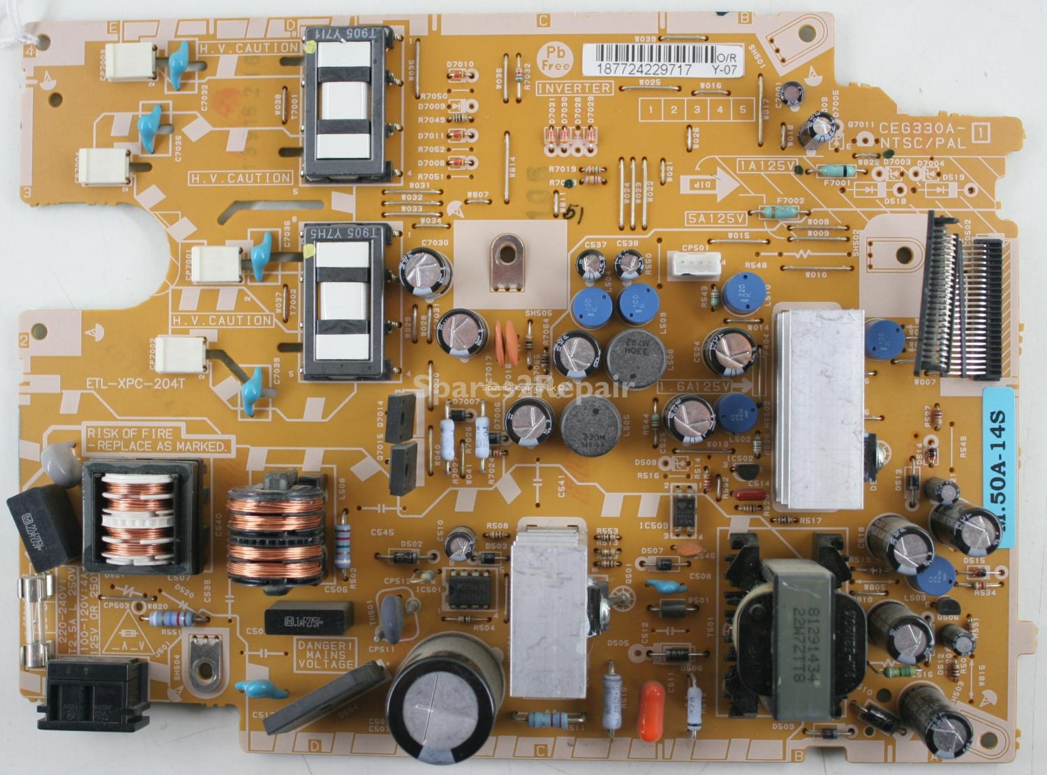 Orion TV19PL120DVD - Power Inverter - CEG330A-1 - ETL-XPC-204T