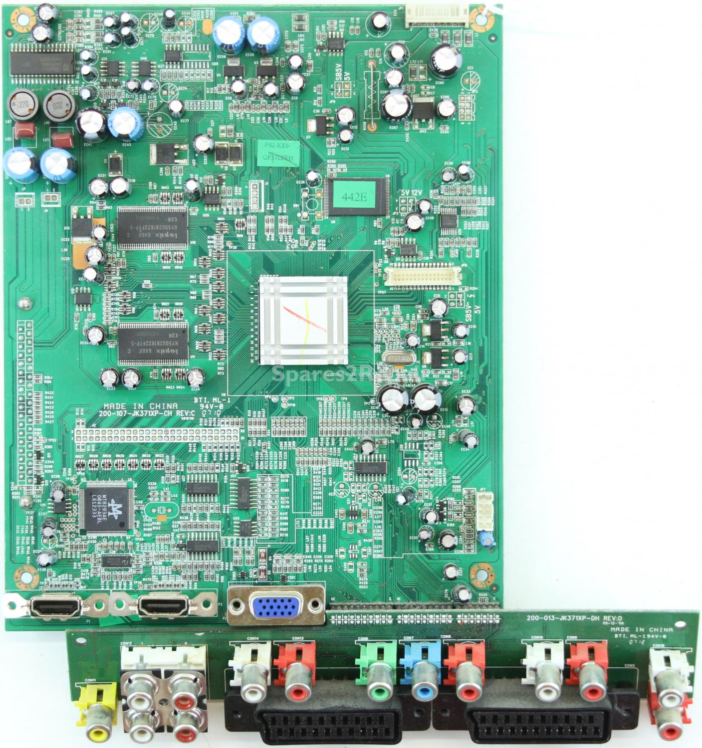 Polaroid TLU-03711C - Main AV - 200-107-JK371XP-CH REV:C - 899-KE0-GF371XPH REV:01 - 200-013-JK371XP-DH REV.D - 899-I00-GF321XPH REV01