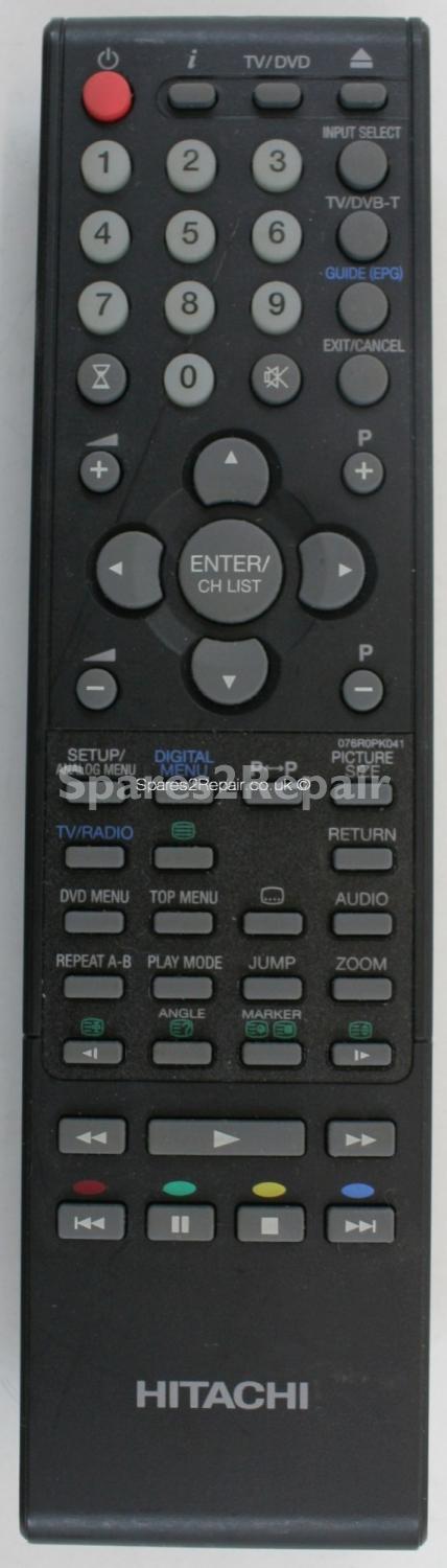 Hitachi 076R0PK041 Remote Control (Original)