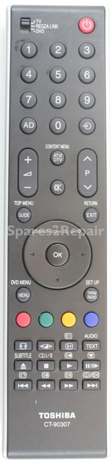 Toshiba CT90307 CT-90307 Remote Control (Original)