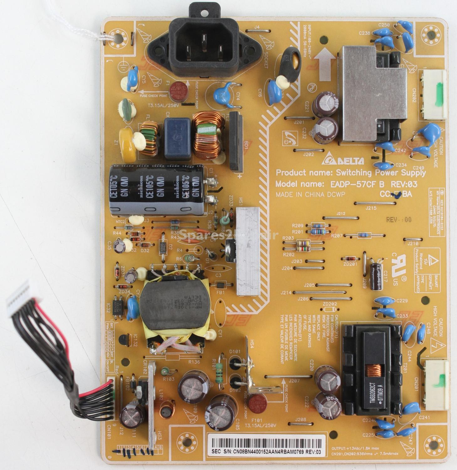 Samsung LA22A450C1H - PSU - BN44-00152A - REV:03 - EADP-57CF B - HU10104-6153