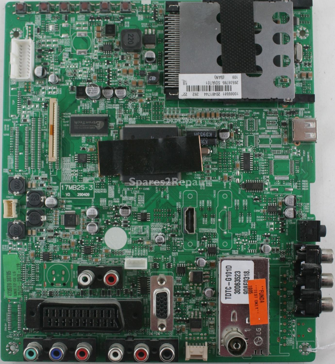 Sanyo CE22LD90-B - Main AV - 17MB25-3 V2 - 290409 - 20481744