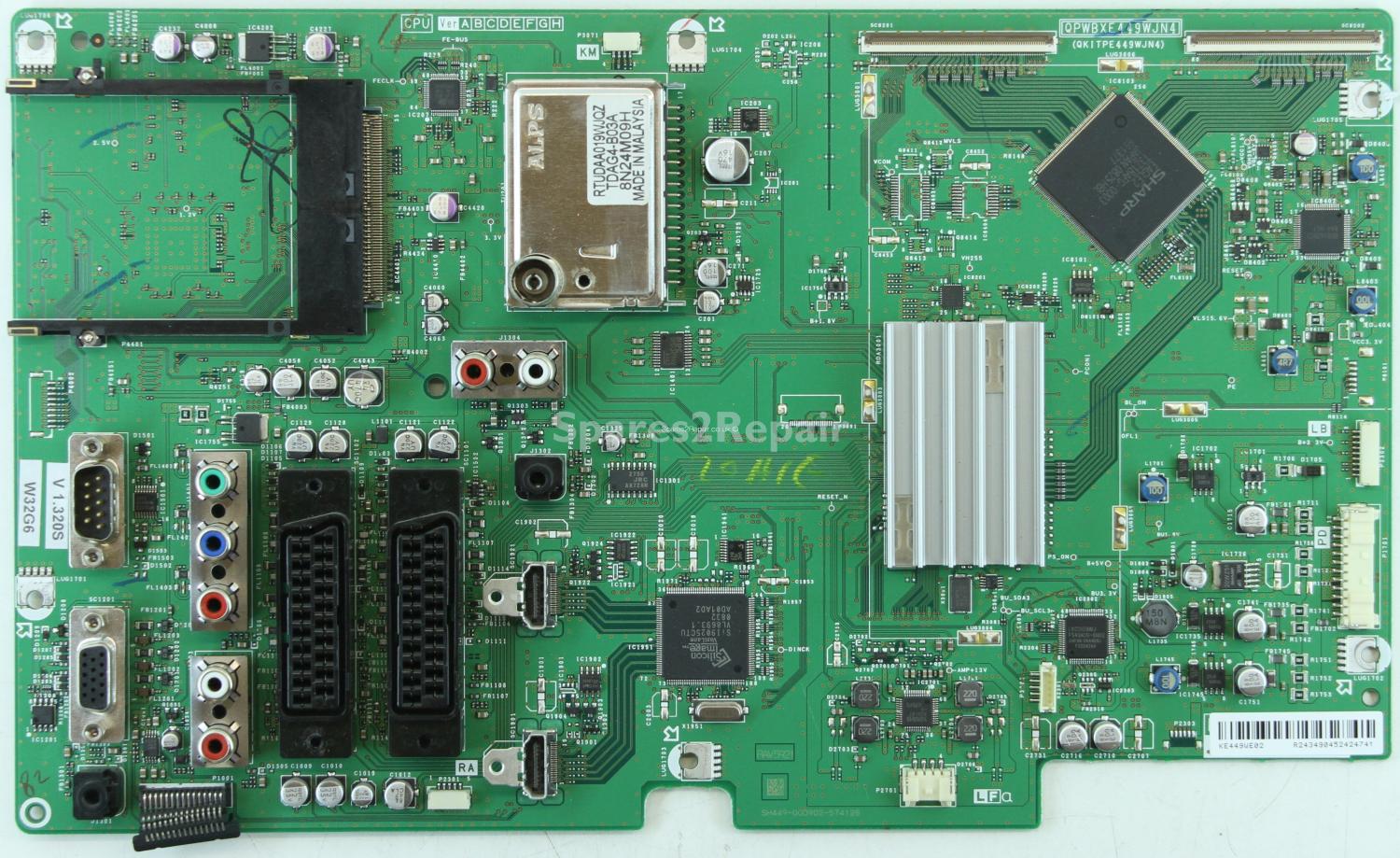 Sharp LC-32D44E-BK - Main AV - QPWBXE449WJN4 - QKITPE449WJN4 - KE449WE02