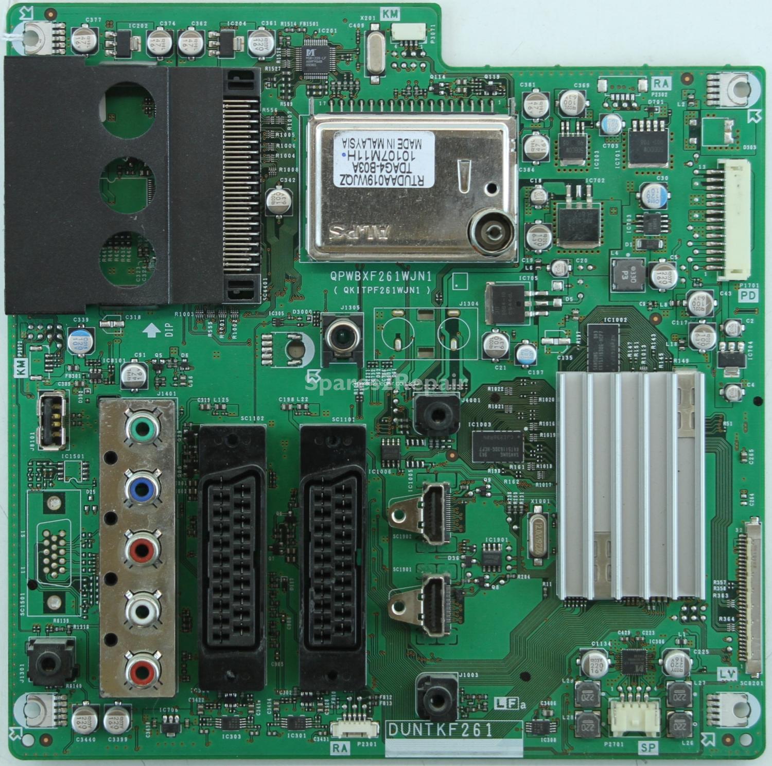 Sharp LC-32DH500E - Main AV - QPWBXF261WJN1 - DUNTKF261 - QKITPF261WJN1