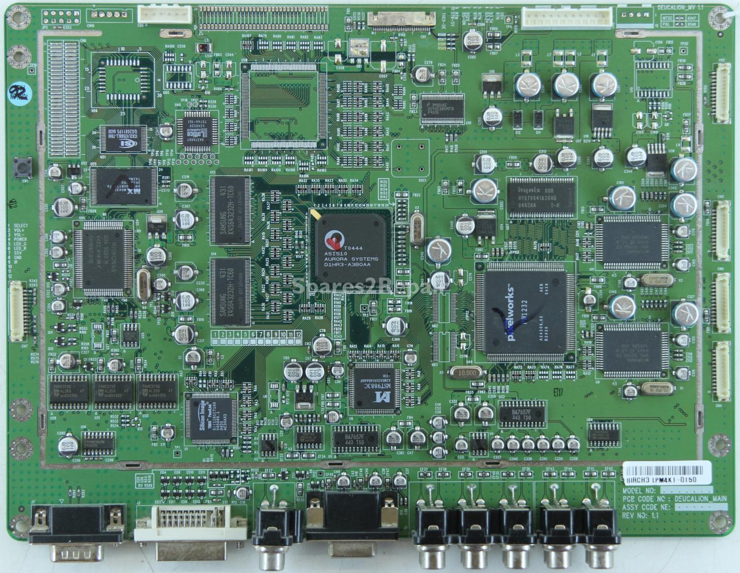 Tevion GTV-2702 - AV Inputs - LPM4K1-0150 - DEUCALION_MAIN - REV NO: 1.1