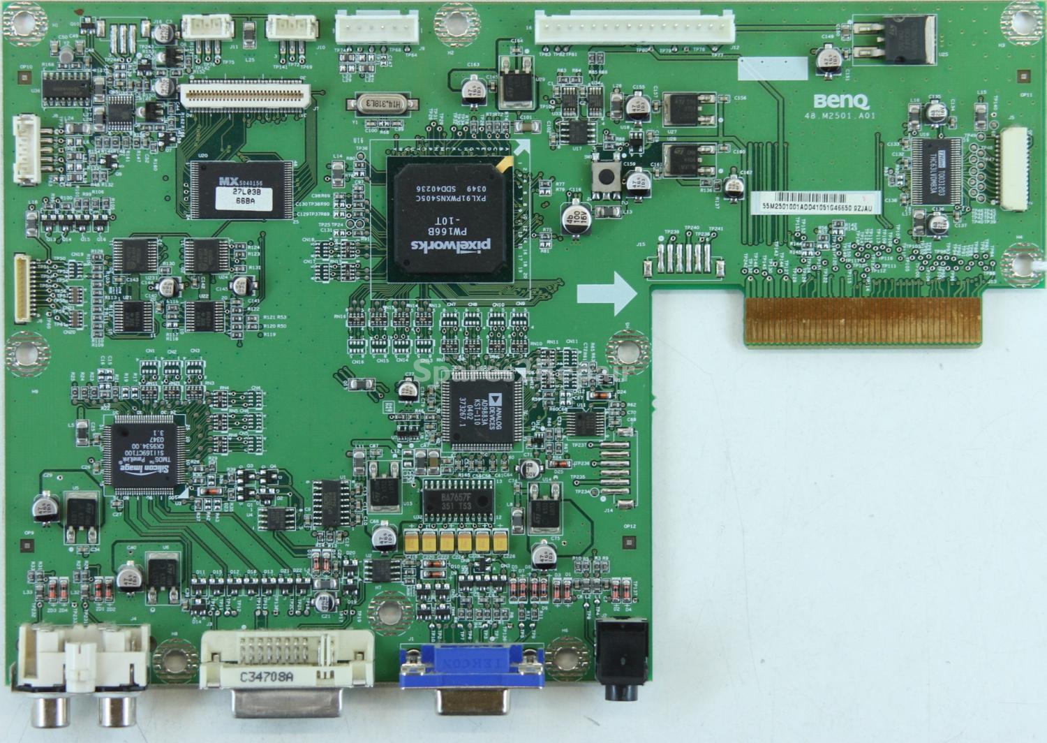 Thomson 27LCDB03B - Board - 48.M2501.A01 - 55.M2501.001