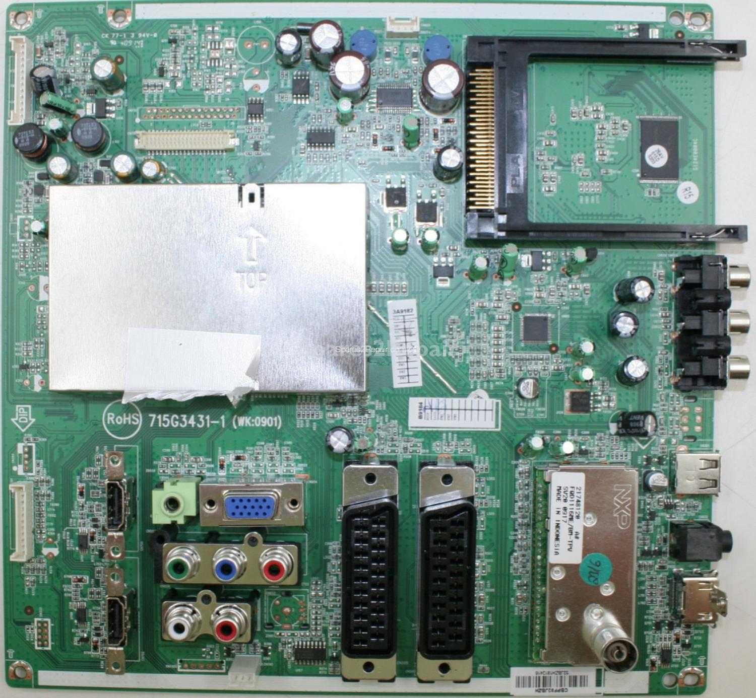Toshiba 26AV615DB - Main AV - 715G3431-1 - CBPF92JBZH - 52JBZH1812416