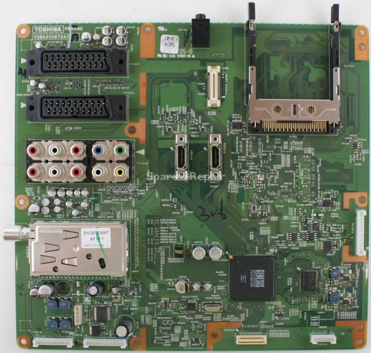 Toshiba 32AV504D - Main AV - PE0492 A - V28A000670A1