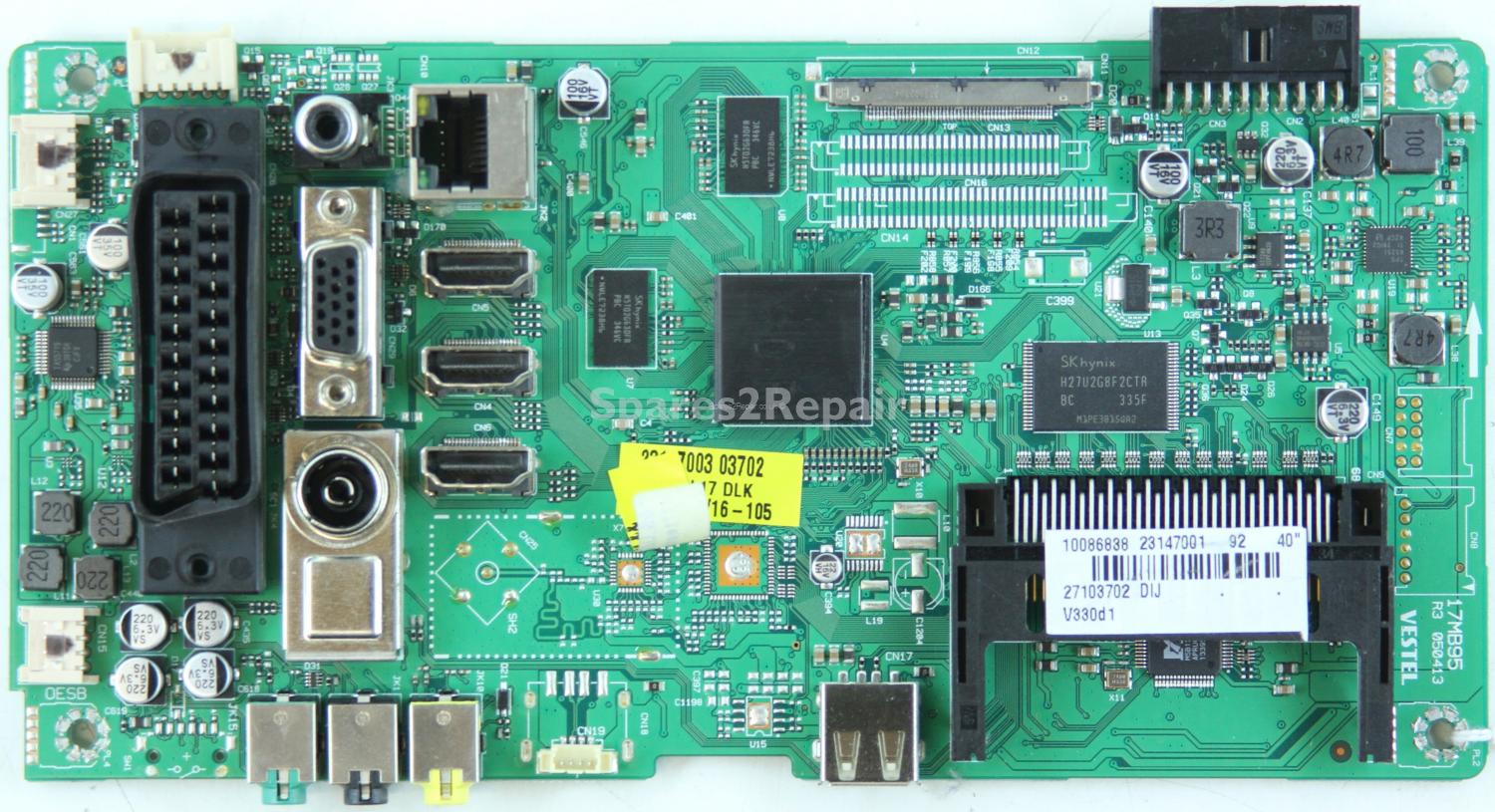 Toshiba 40L3455DB - Main AV - 23147001 - 17MB95 R3 - 050413