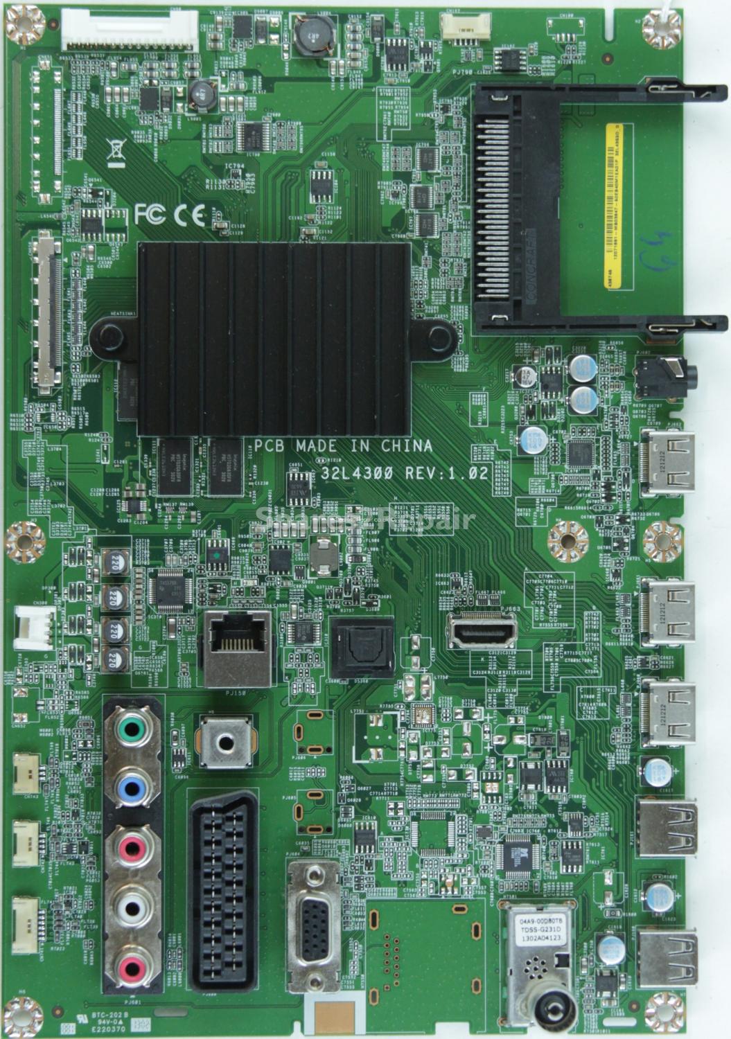 Toshiba 39L4353D - Main AV - 60EB40M1EA01P - 32L4300 - REV:1.02