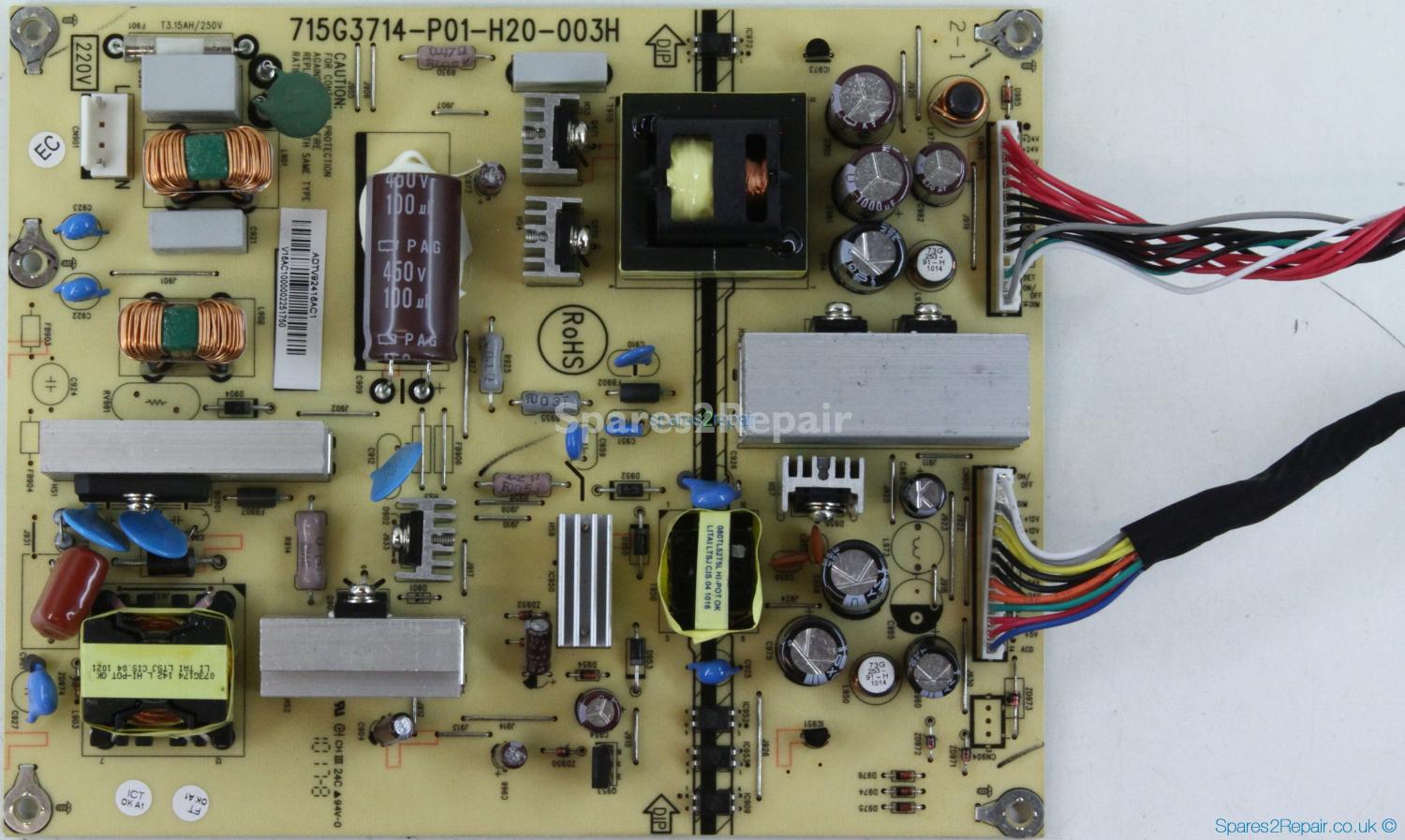 Toshiba 32AV713B1 - PSU - 715G3714-P01-H20-003H - ADTV92416AC1