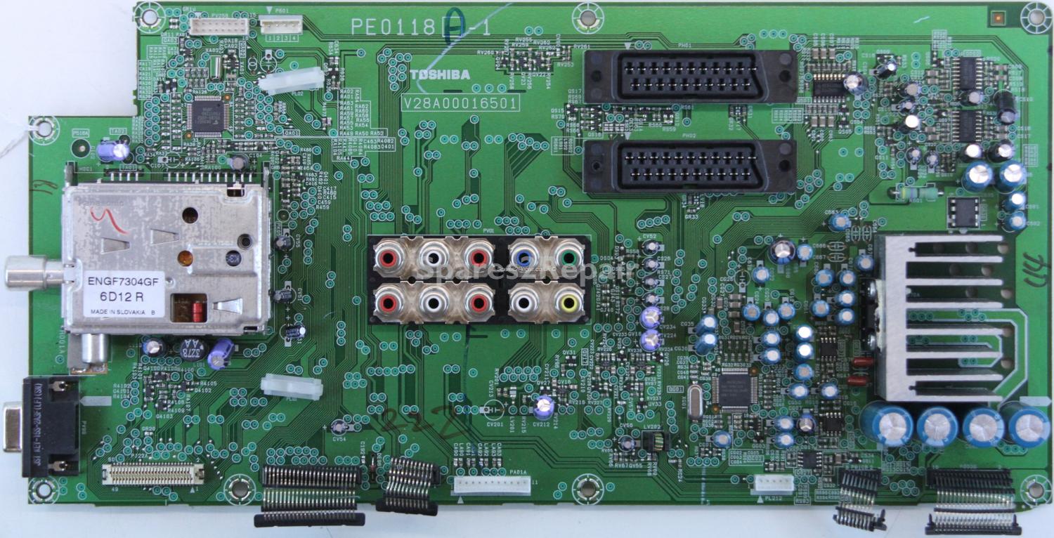 Toshiba 26WLT66s - Main AV - PE0118 A-1 - V28A00016501