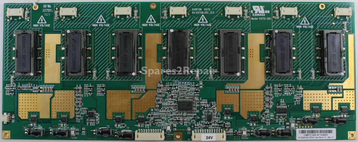 Toshiba 27WL56P - Inverter - V070-001 - 4H.V0708.001 /E5 - 27-D000703 - I270W1-24-V04-D1H1 - Rev.1H