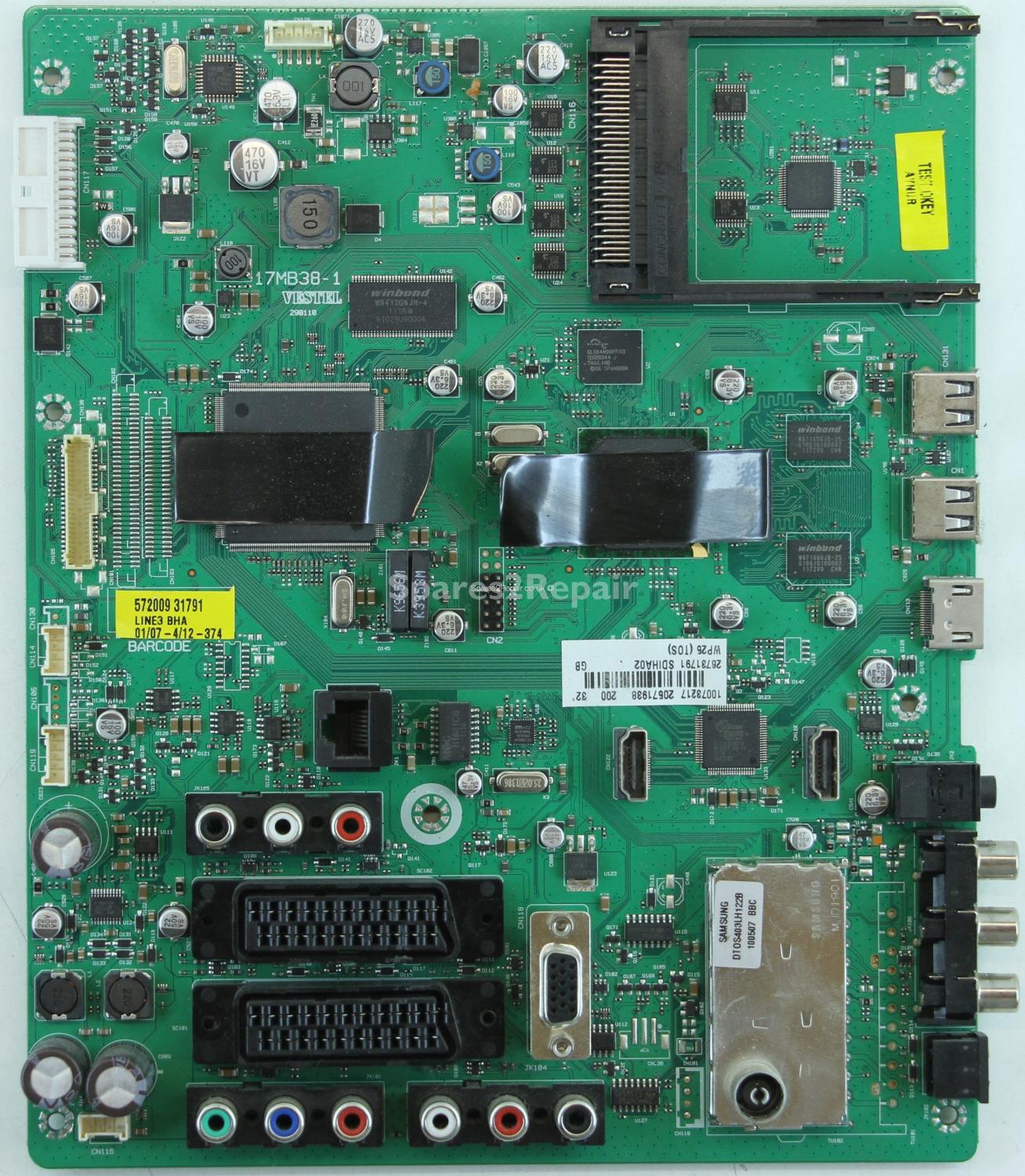 Toshiba 32BV801B - Main AV - 17MB38-1 - 290110 - 20571938