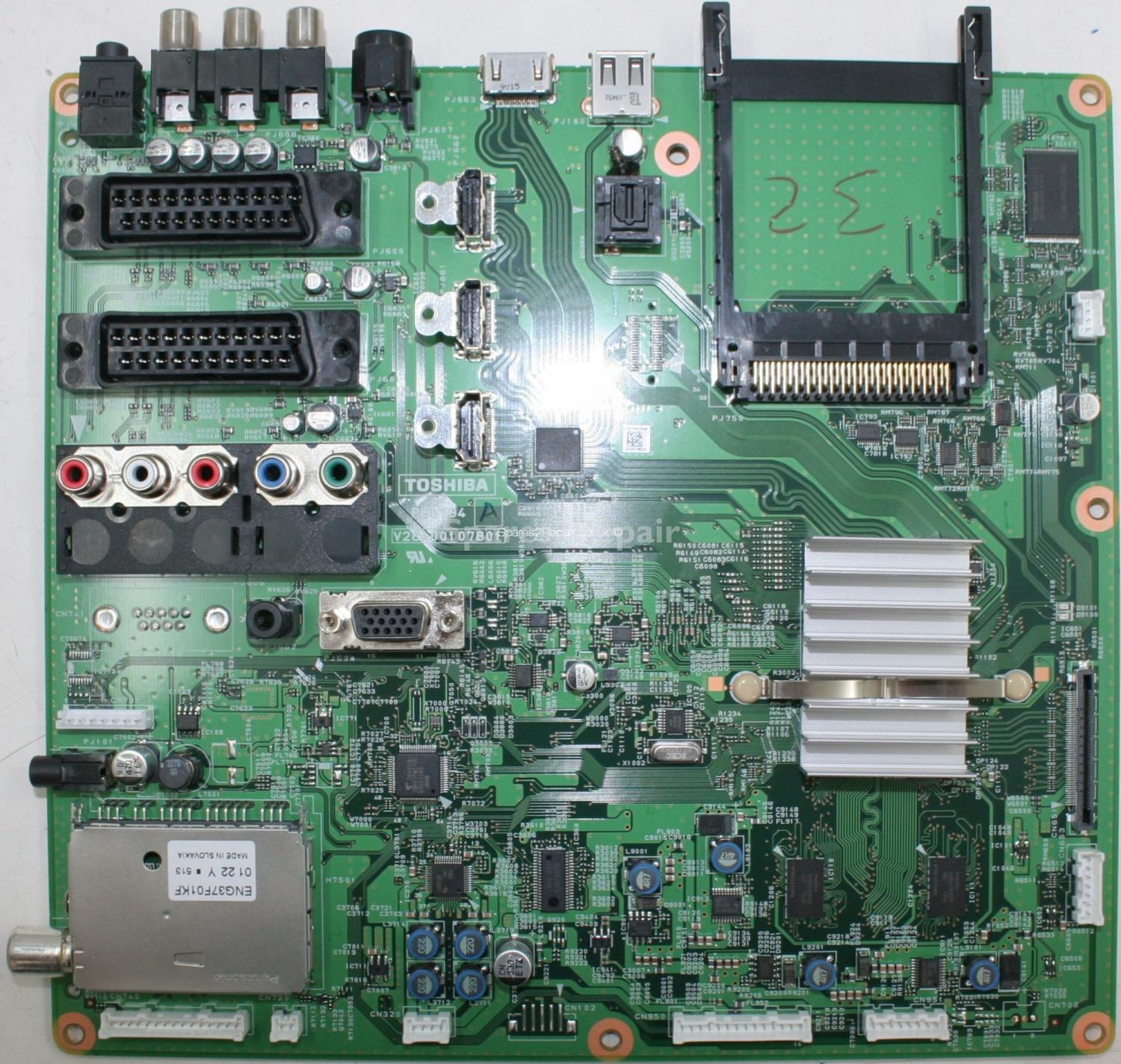 Toshiba 40LV665D - Main AV - V28A00107801 - PE0794 A