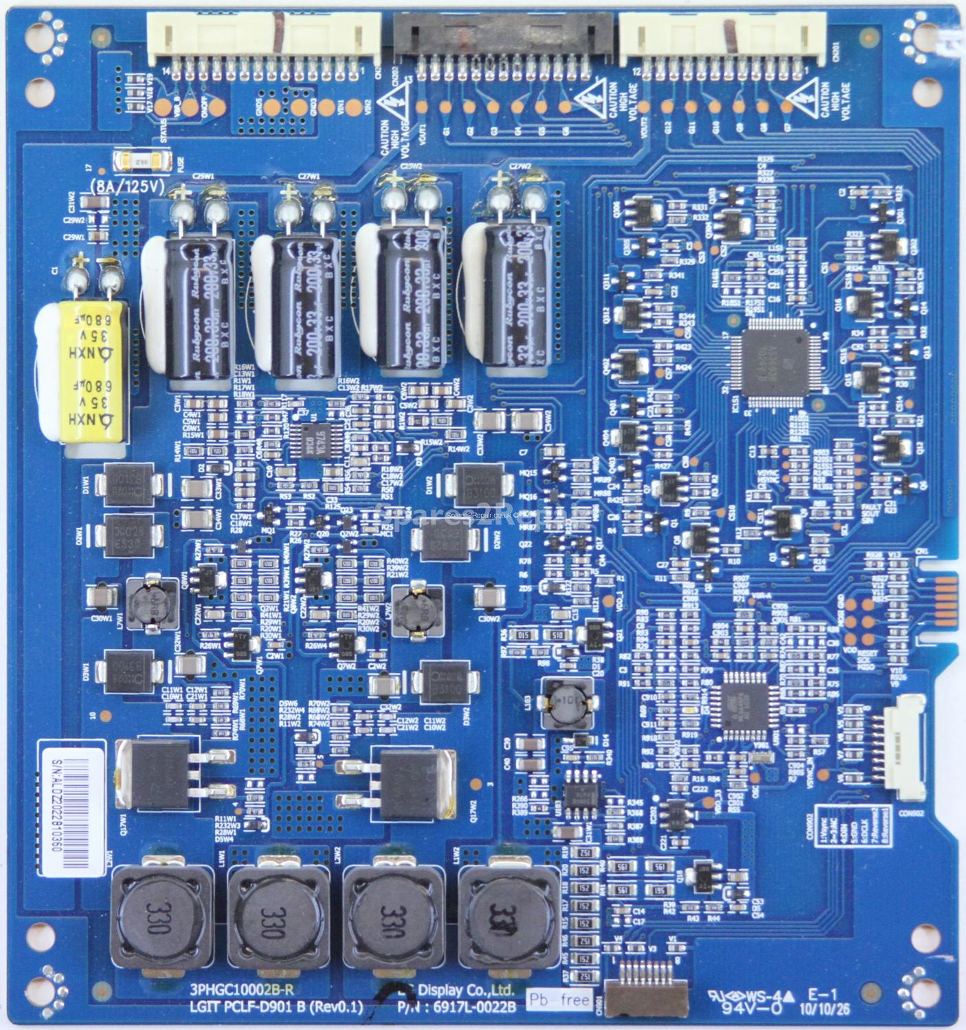 Toshiba 42SL738B - LED Driver Board - 6917L-0022B - 3PHGC10002B-R - PCLF-D901 B - Rev0.1