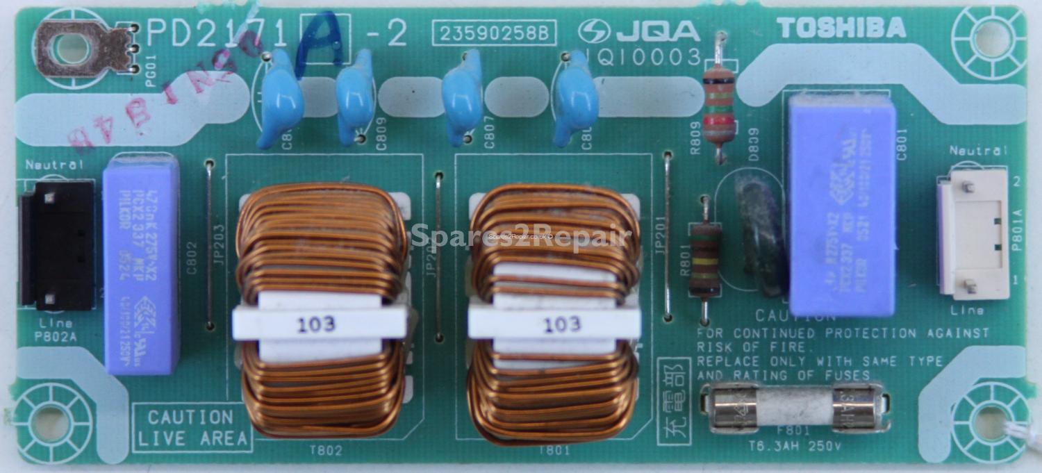 Toshiba 42WLT58 - Sub PSU - PD2171 A-2 - 23590258B - JQI0003