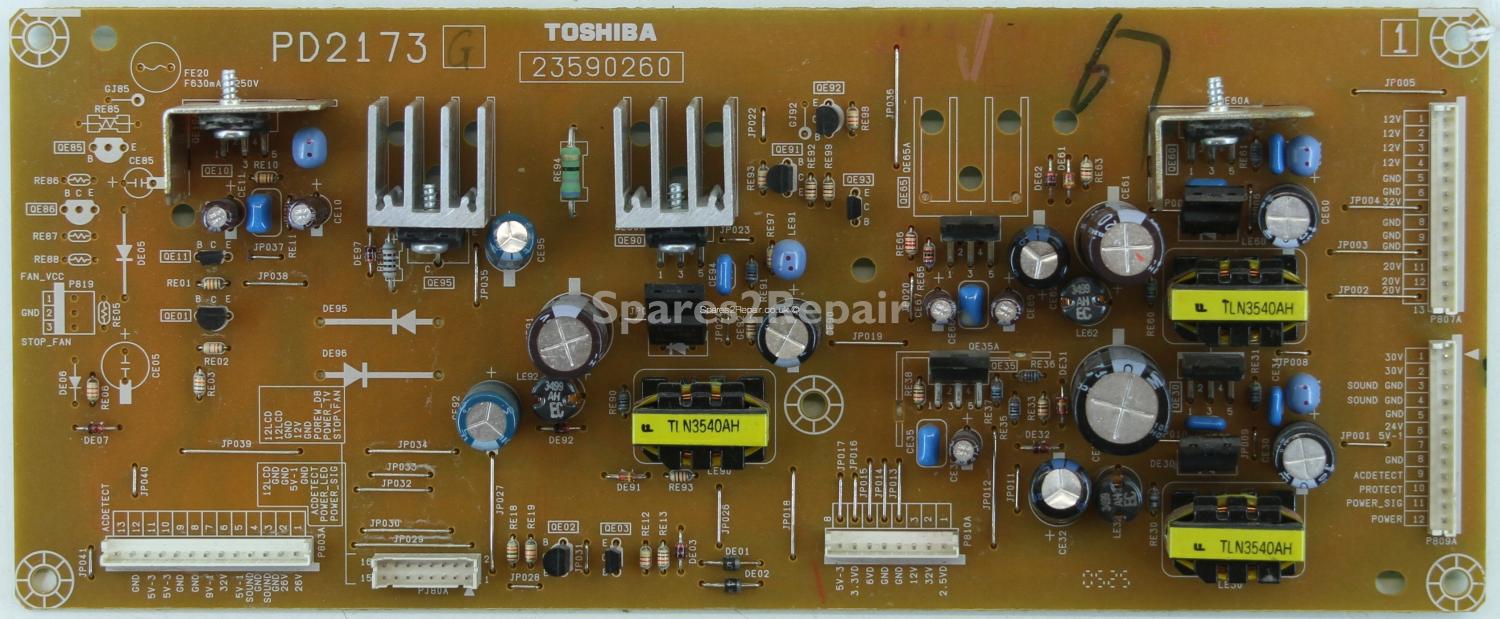 Toshiba 42WLT58 - Sub PSU - PD2173 G - 23590260 - CCP-6400